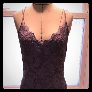 A Victoria Secret lilac lace, two piece dress.